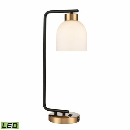 ELK STUDIO Paxford 19'' High 1-Light Desk Lamp - Black - Includes LED Bulb S0019-9563-LED